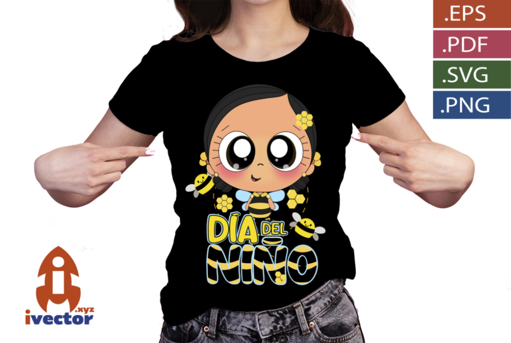 ABEJITA-NINA-DIA-DEL-NINO-VECTOR-EDITABLE_P3 ABEJITA NIÑA DIA DEL NIÑO VECTOR EDITABLE