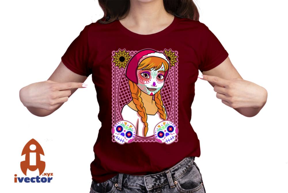 ANNA-PRINCESA-DISNEY-CALAVERA-PAPEL-PICADO-EPS-PDF-EDITABLE-01-PLAYERA1 ANNA PRINCESA DISNEY CALAVERA PAPEL PICADO EPS PDF EDITABLE