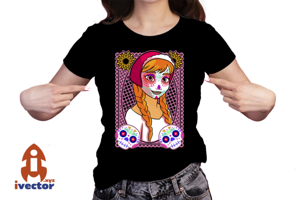 ANNA-PRINCESA-DISNEY-CALAVERA-PAPEL-PICADO-EPS-PDF-EDITABLE-01-PLAYERA2 ANNA PRINCESA DISNEY CALAVERA PAPEL PICADO EPS PDF EDITABLE