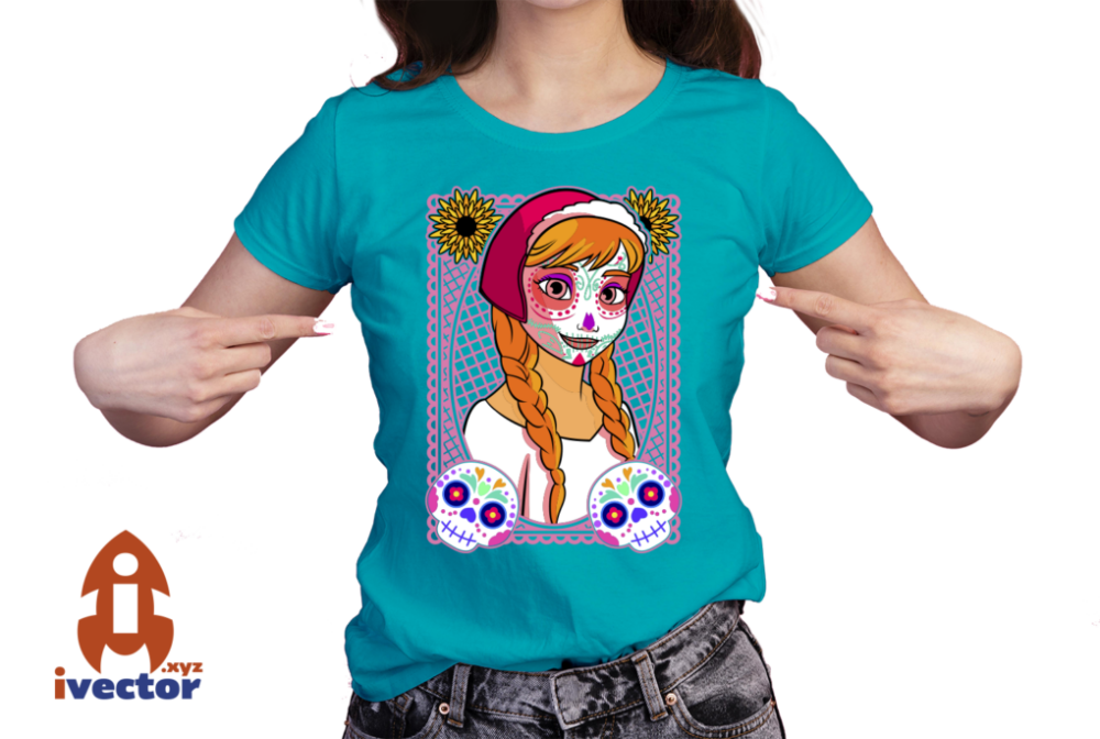 ANNA-PRINCESA-DISNEY-CALAVERA-PAPEL-PICADO-EPS-PDF-EDITABLE-01-PLAYERA5 ANNA PRINCESA DISNEY CALAVERA PAPEL PICADO EPS PDF EDITABLE