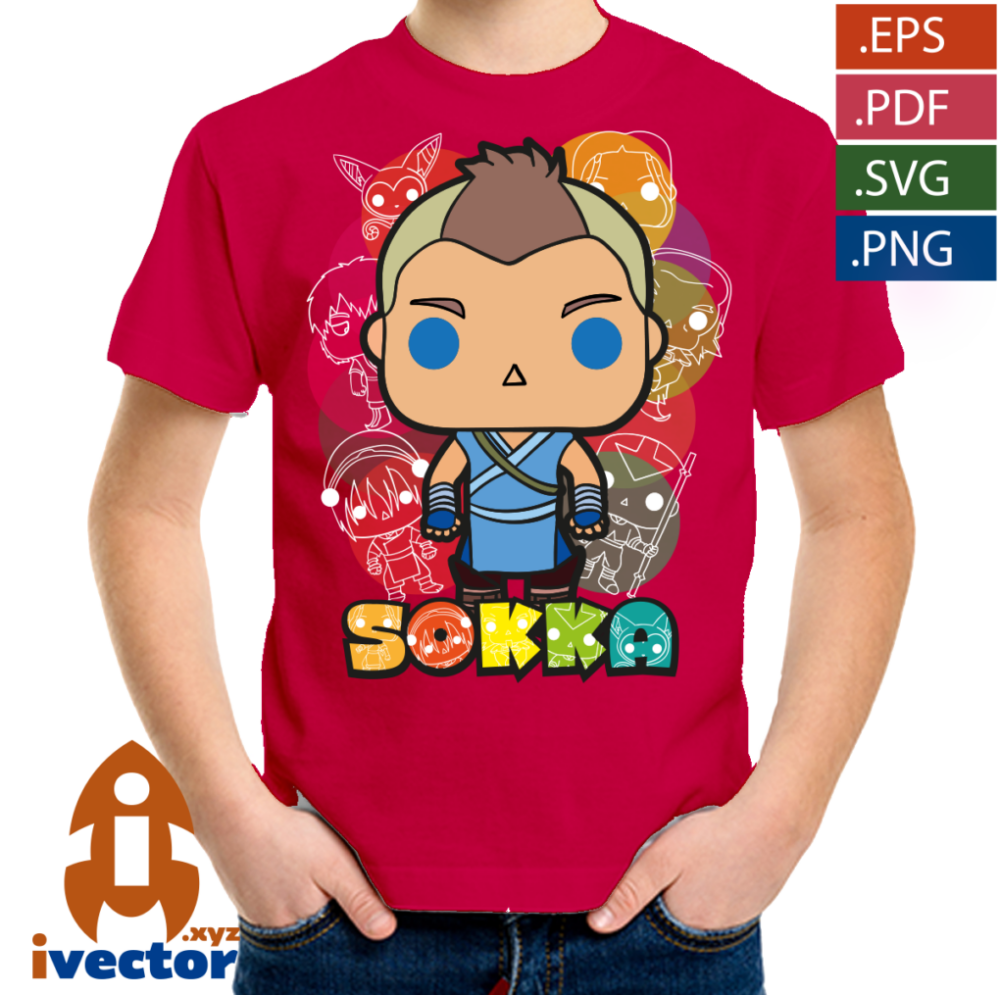 AVATAR-SOKKA-FUNKO-VECTOR-EDITABLE-EPS-PDF-01-P4 AVATAR SOKKA FUNKO VECTOR EDITABLE EPS PDF