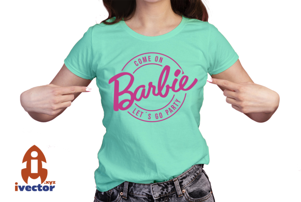 BARBIE-COME-ON-LETS-GO-PARTY-VECTOR-EDITABLE-EPS-PDF-PLAYERA2 BARBIE COME ON LETS GO PARTY VECTOR EDITABLE EPS PDF