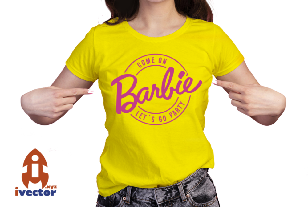 BARBIE-COME-ON-LETS-GO-PARTY-VECTOR-EDITABLE-EPS-PDF-PLAYERA3 BARBIE COME ON LETS GO PARTY VECTOR EDITABLE EPS PDF