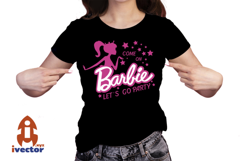 BARBIE-COME-ON-LETS-GO-PARTY-VECTOR-ESTRELLAS-EPS-PDF-VECTOR-01-PLAYERA4 BARBIE COMEON LETS GO PARTY VECTOR EPS PDF