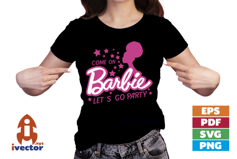 BARBIE-MUNECA-VECTOR-AFRO-EPS-PDF-EDITABLE-01-PLAYERA1 BARBIE MUÑECA VECTOR AFRO EPS PDF EDITABLE