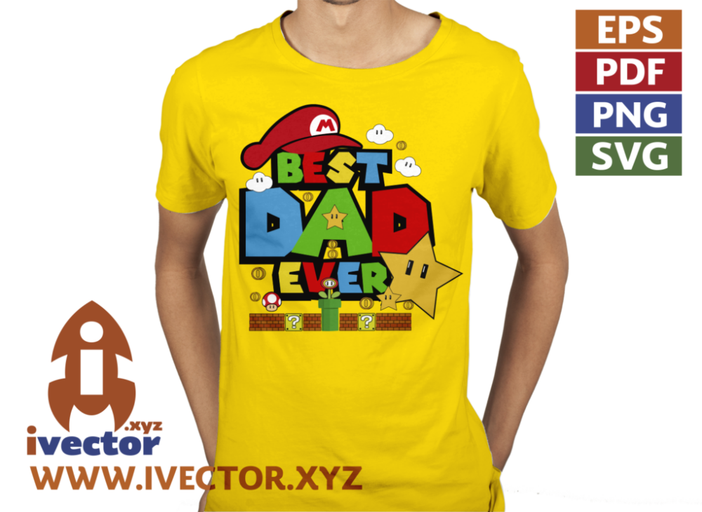 BEST-DAD-EVER-VECTOR-MARIO-BROS-DIA-DEL-PADRE_p6 BEST DAD EVER VECTOR MARIO BROS DIA DEL PADRE