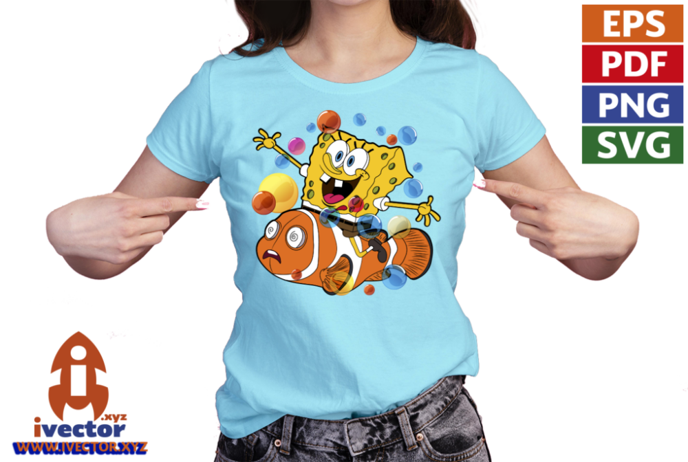 BOB-ESPONJA-NEMO-VECTOR-COMPLETAMENTE-EDITABLE-EPS-PDF-VECTOR-playera1 BOB ESPONJA NEMO VECTOR COMPLETAMENTE EPS PDF VECTOR
