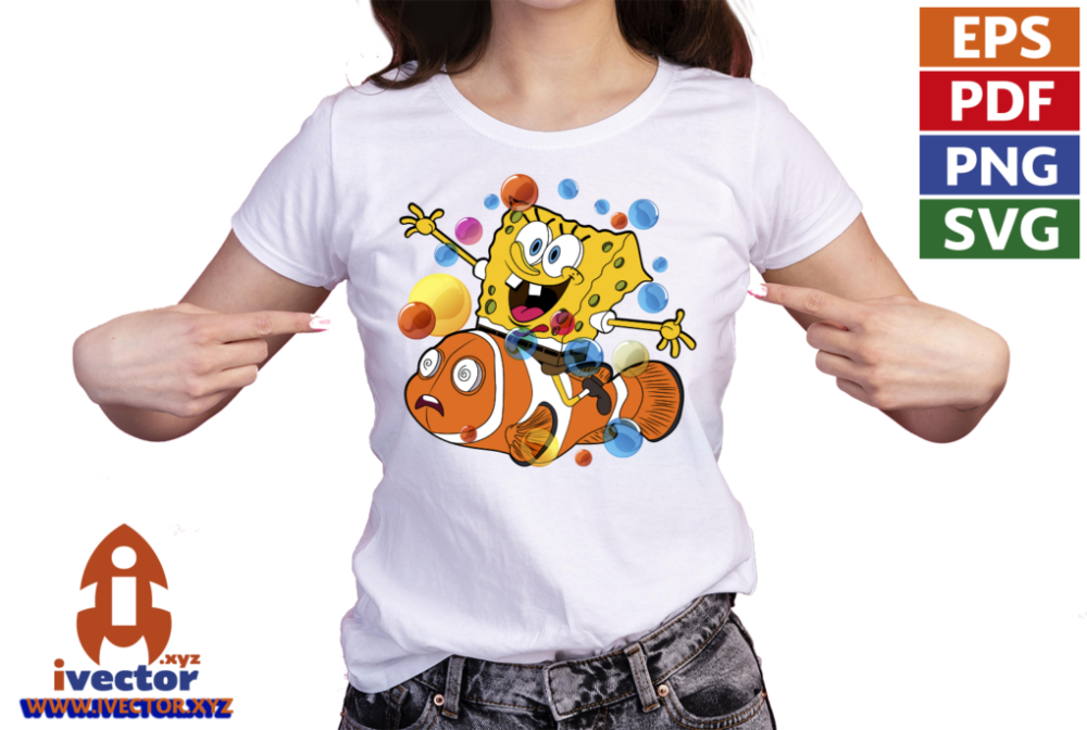 BOB-ESPONJA-NEMO-VECTOR-COMPLETAMENTE-EDITABLE-EPS-PDF-VECTOR-playera2 BOB ESPONJA NEMO VECTOR COMPLETAMENTE EPS PDF VECTOR
