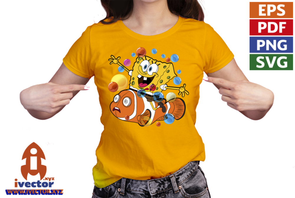 BOB-ESPONJA-NEMO-VECTOR-COMPLETAMENTE-EDITABLE-EPS-PDF-VECTOR-playera5 BOB ESPONJA NEMO VECTOR COMPLETAMENTE EPS PDF VECTOR