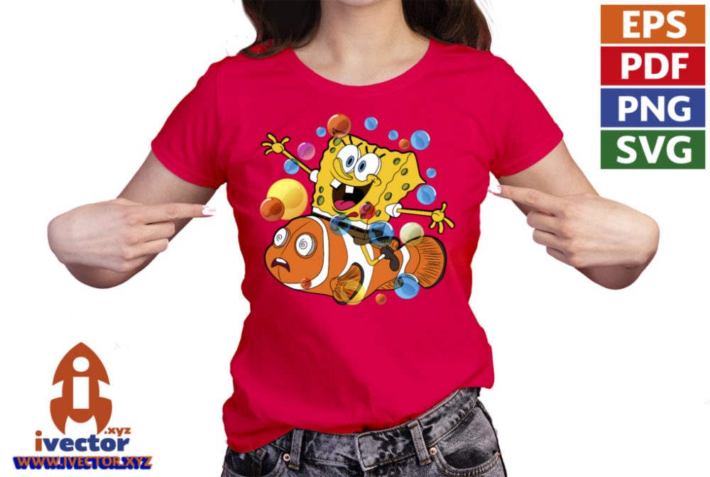 BOB-ESPONJA-NEMO-VECTOR-COMPLETAMENTE-EDITABLE-EPS-PDF-VECTOR-playera6 BOB ESPONJA NEMO VECTOR COMPLETAMENTE EPS PDF VECTOR