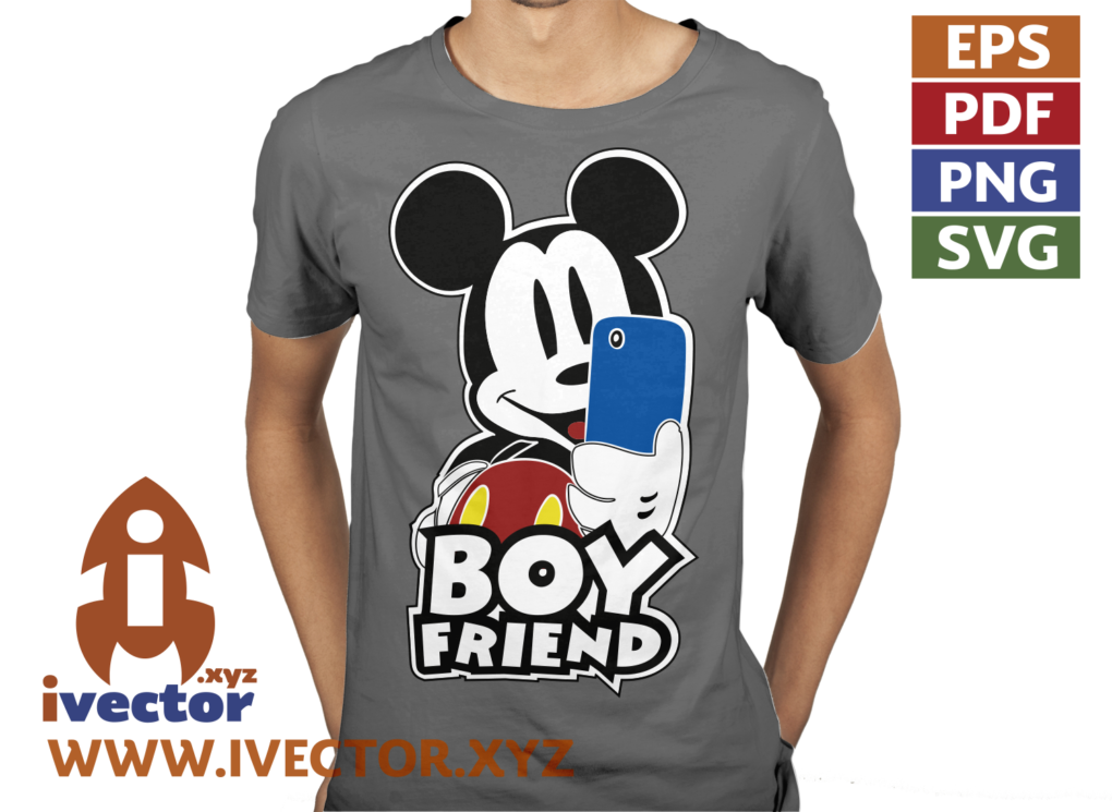 BOY-FRIEND-SELFIE-MICKEY-MOUSE-VECTOR-01-P1 BOY FRIEND SELFIE MICKEY MOUSE VECTOR