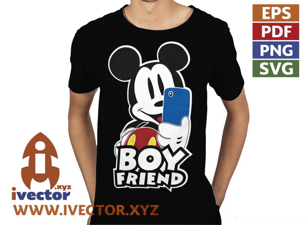 BOY-FRIEND-SELFIE-MICKEY-MOUSE-VECTOR-01-P2 BOY FRIEND SELFIE MICKEY MOUSE VECTOR