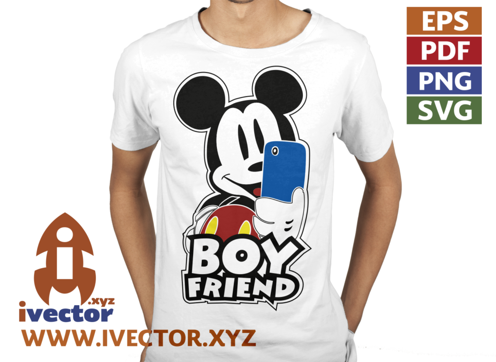 BOY-FRIEND-SELFIE-MICKEY-MOUSE-VECTOR-01-P3 BOY FRIEND SELFIE MICKEY MOUSE VECTOR