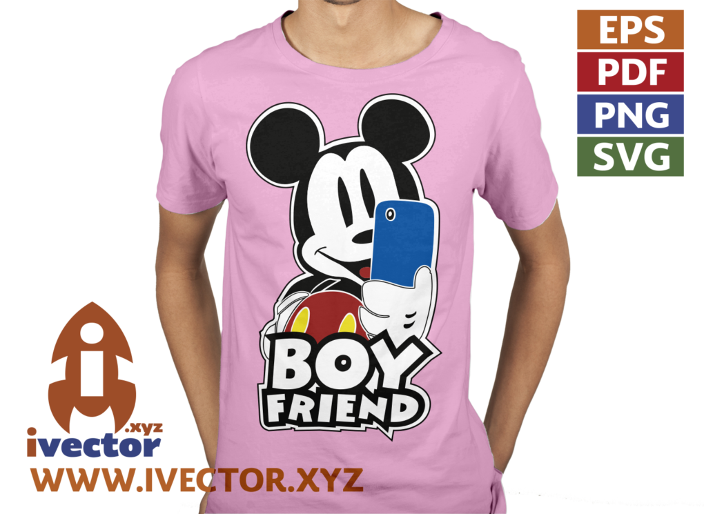 BOY-FRIEND-SELFIE-MICKEY-MOUSE-VECTOR-01-P4 BOY FRIEND SELFIE MICKEY MOUSE VECTOR