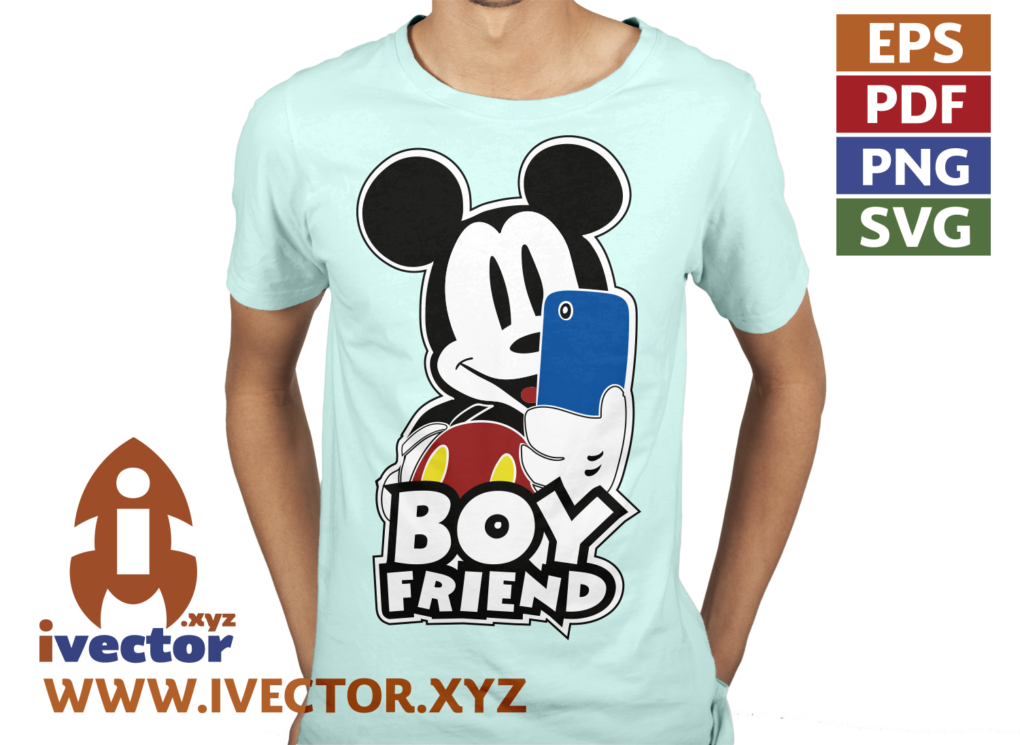 BOY-FRIEND-SELFIE-MICKEY-MOUSE-VECTOR-01-P6 BOY FRIEND SELFIE MICKEY MOUSE VECTOR