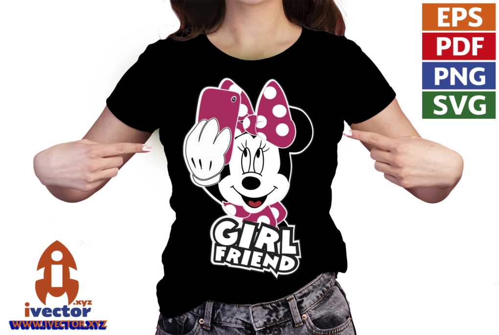 BOY-FRIEND-SELFIE-MINNIE-MOUSE-VECTOR-01-P1 BOY FRIEND SELFIE MINNIE MOUSE VECTOR