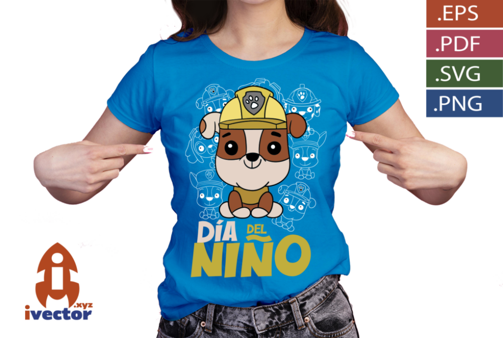 BUBBLE-PAW-PATROL-DIA-DEL-NINO-BLACK-VECTOR-P1 CHASE PAW PATROL DIA DEL NIÑO BLACK VECTOR