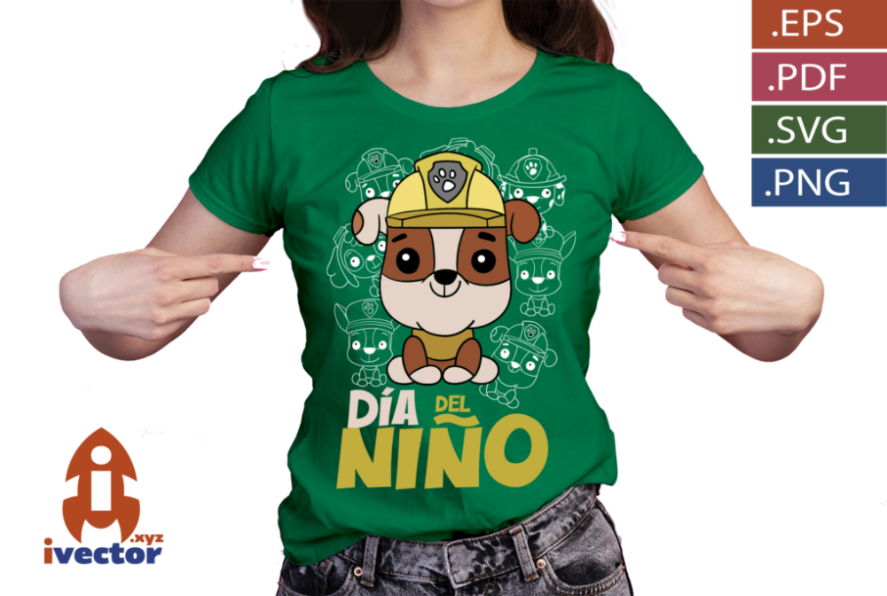 BUBBLE-PAW-PATROL-DIA-DEL-NINO-BLACK-VECTOR-P2 CHASE PAW PATROL DIA DEL NIÑO BLACK VECTOR