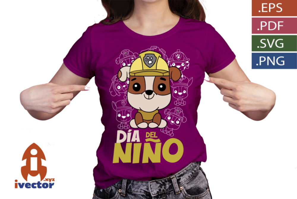 BUBBLE-PAW-PATROL-DIA-DEL-NINO-BLACK-VECTOR-P4 CHASE PAW PATROL DIA DEL NIÑO BLACK VECTOR