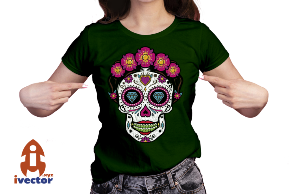 CALAVERA-CATRINA-FRIDAH-FLORES-ESTILO-BORDADO-EPS-PDF-EDITABLE-01-PLAYERA1 CALAVERA CATRINA FRIDAH FLORES ESTILO BORDADO EPS PDF EDITABLE