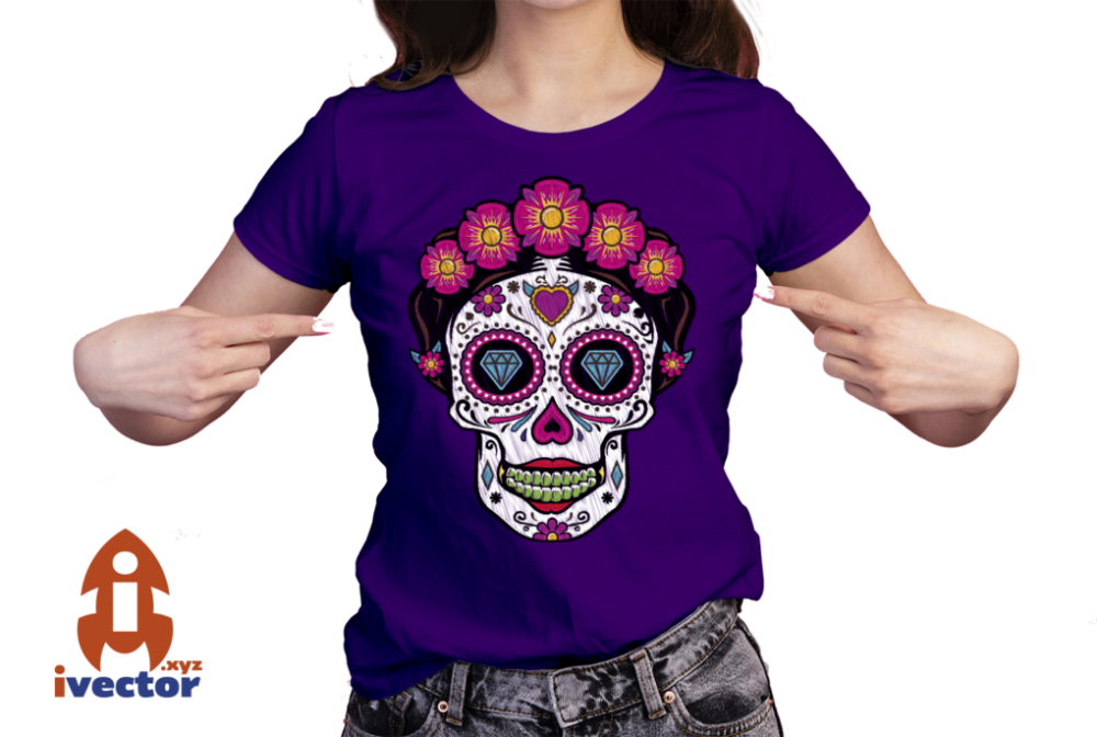 CALAVERA-CATRINA-FRIDAH-FLORES-ESTILO-BORDADO-EPS-PDF-EDITABLE-01-PLAYERA5 CALAVERA CATRINA FRIDAH FLORES ESTILO BORDADO EPS PDF EDITABLE