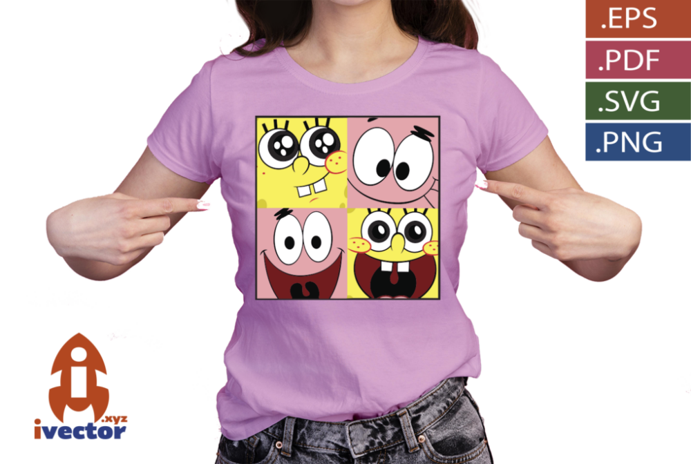 CARITAS-BOB-ESPONJA-PATRICIO-VECTOR1 CARITAS-BOB-ESPONJA-PATRICIO-VECTOR