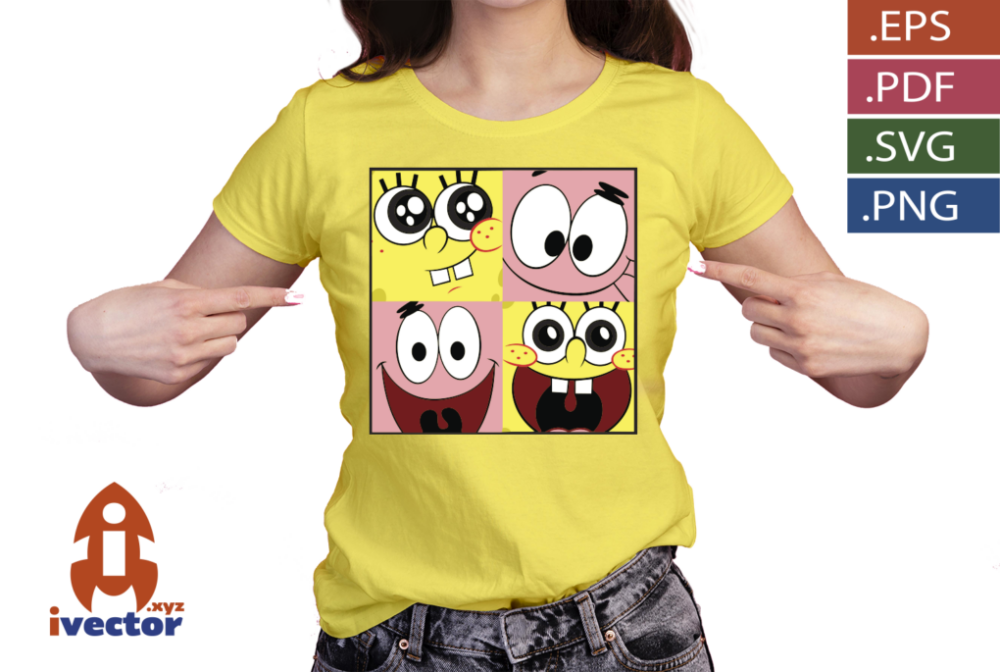CARITAS-BOB-ESPONJA-PATRICIO-VECTOR2 CARITAS-BOB-ESPONJA-PATRICIO-VECTOR