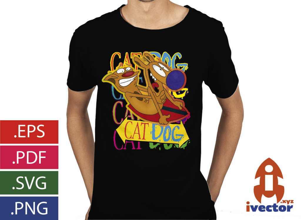 CATDOG-VECTOR-SURF-EPS-PDF-SVG-VECTOR-EDITABLE-PLAYERA1-1024x748 CATDOG VECTOR SURF EPS PDF SVG VECTOR EDITABLE