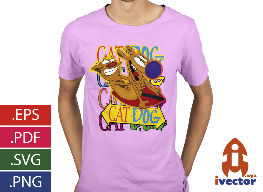 CATDOG-VECTOR-SURF-EPS-PDF-SVG-VECTOR-EDITABLE-PLAYERA5-1024x748 CATDOG VECTOR SURF EPS PDF SVG VECTOR EDITABLE