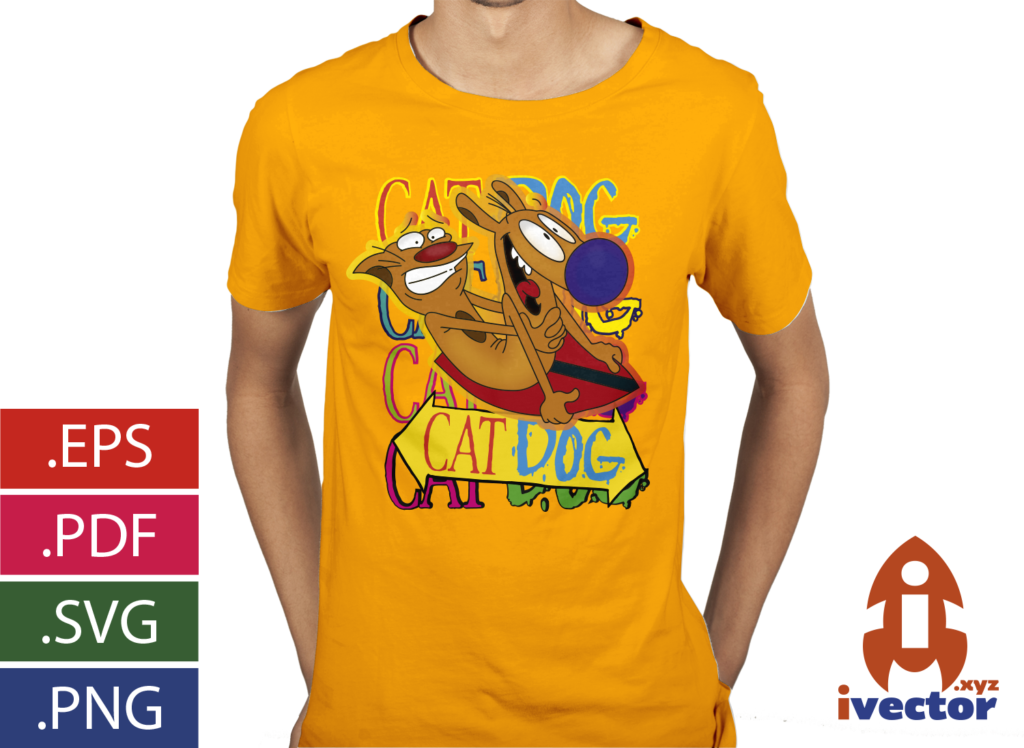 CATDOG-VECTOR-SURF-EPS-PDF-SVG-VECTOR-EDITABLE-PLAYERA6-1024x748 CATDOG VECTOR SURF EPS PDF SVG VECTOR EDITABLE