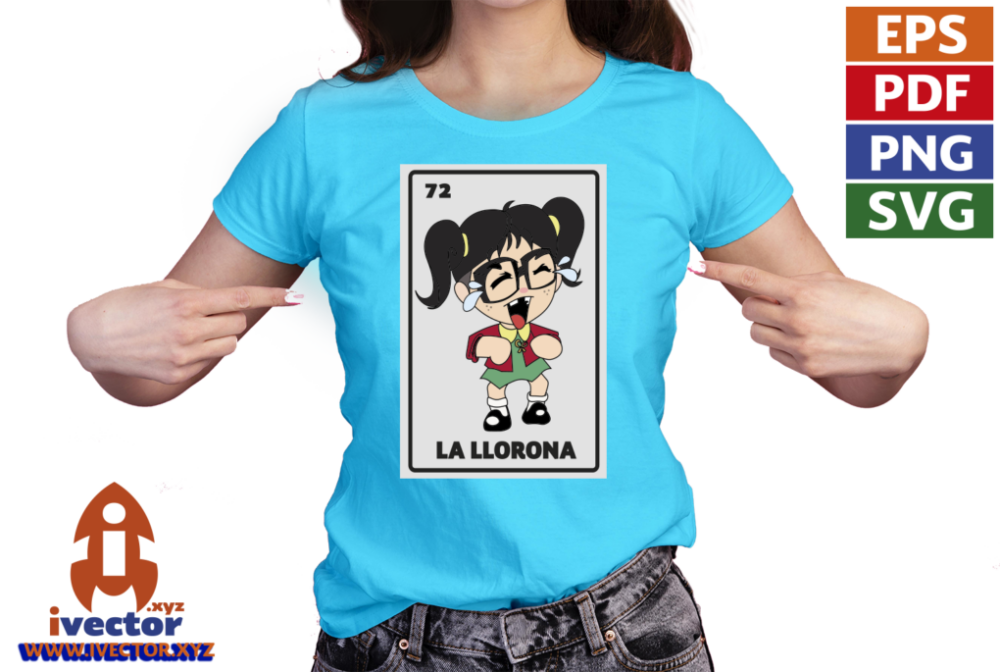 CHILINDRINA-LLORONA-LOTERIA-VECTOR-EPS-PDF-EDITABLE-01-PLAYERA1 CHILINDRINA LLORONA LOTERIA VECTOR EPS PDF EDITABLE