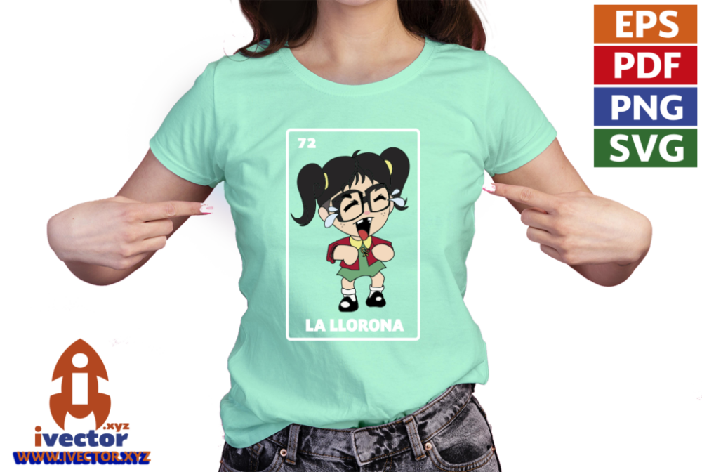 CHILINDRINA-LLORONA-LOTERIA-VECTOR-EPS-PDF-EDITABLE-01-PLAYERA9 CHILINDRINA LLORONA LOTERIA VECTOR EPS PDF EDITABLE
