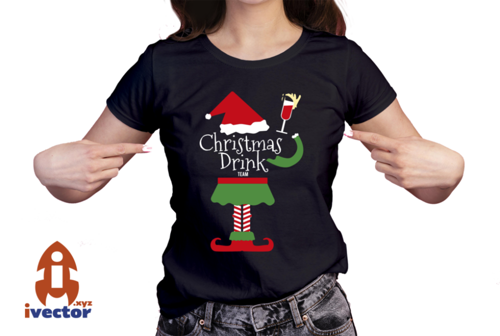 CHRISTMAS-DRINK-VECTOR-NAVIDAD-DUENDE-EPS-PDF-01-PLAYERA4 CHRISTMAS DRINK VECTOR NAVIDAD DUENDE EPS PDF