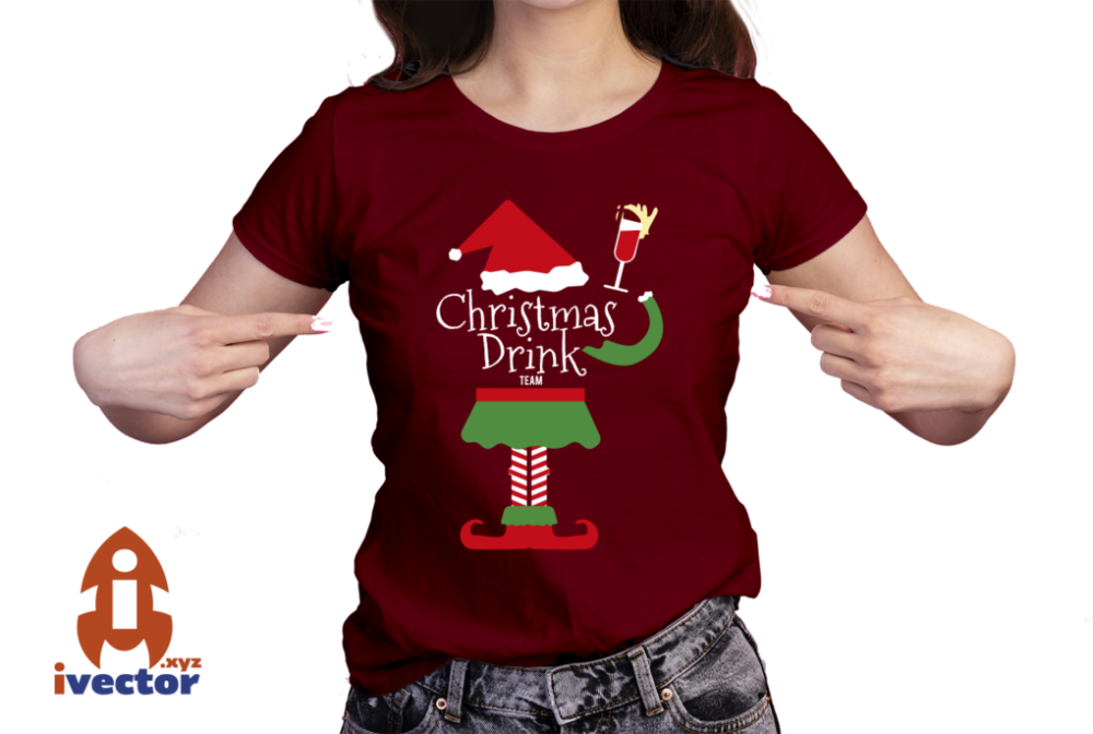 CHRISTMAS-DRINK-VECTOR-NAVIDAD-DUENDE-EPS-PDF-01-PLAYERA5 CHRISTMAS DRINK VECTOR NAVIDAD DUENDE EPS PDF