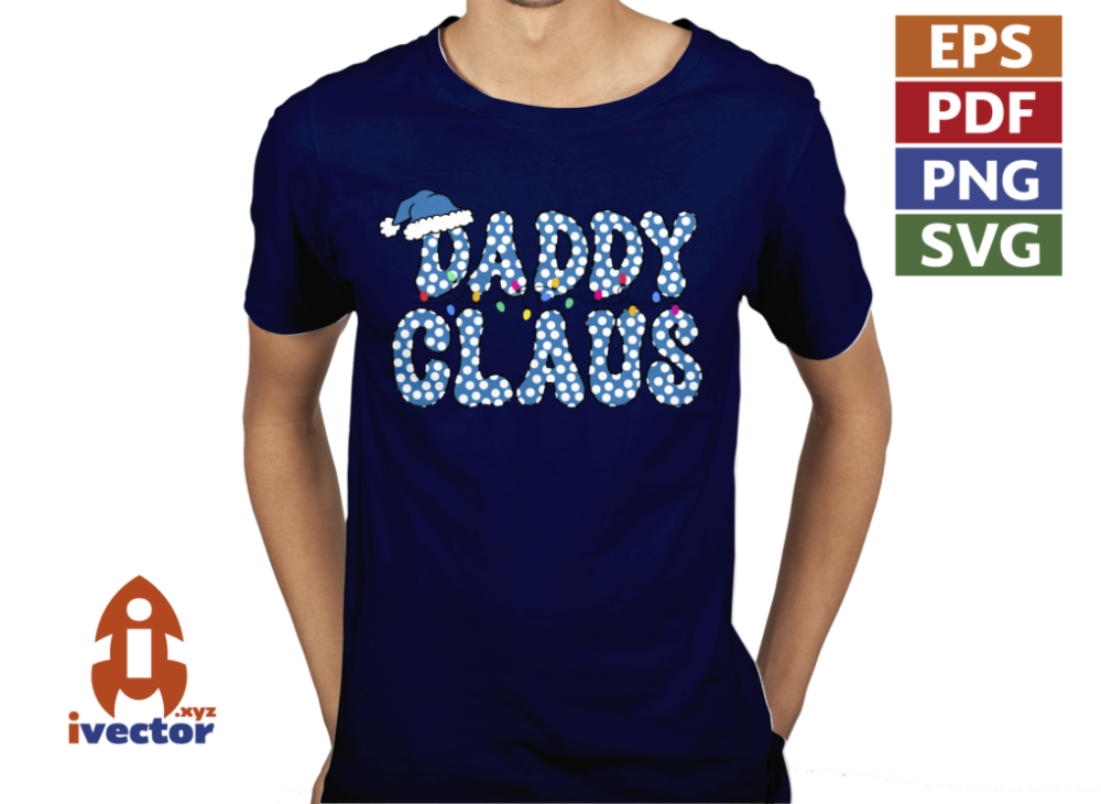 DADDY-CLAUS-VECTOR-EDITABLE-EPS-PDF-01-PLAYERA1 MINI CLAUS VECTOR EDITABLE EPS PDF