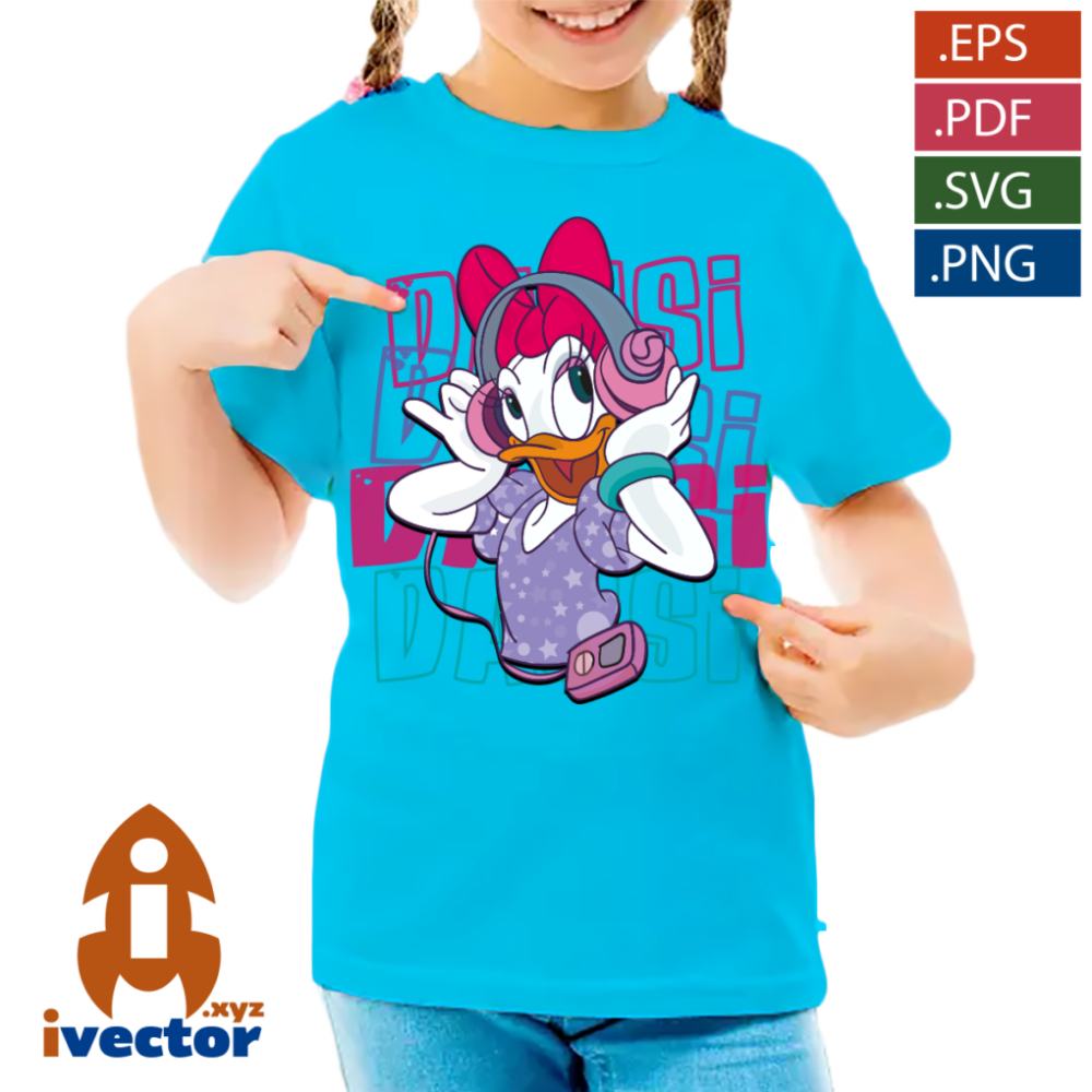 DAYSI-DUCK-VECTOR-RETRO-EDITABLE-p3 DAYSI DUCK VECTOR RETRO EDITABLE