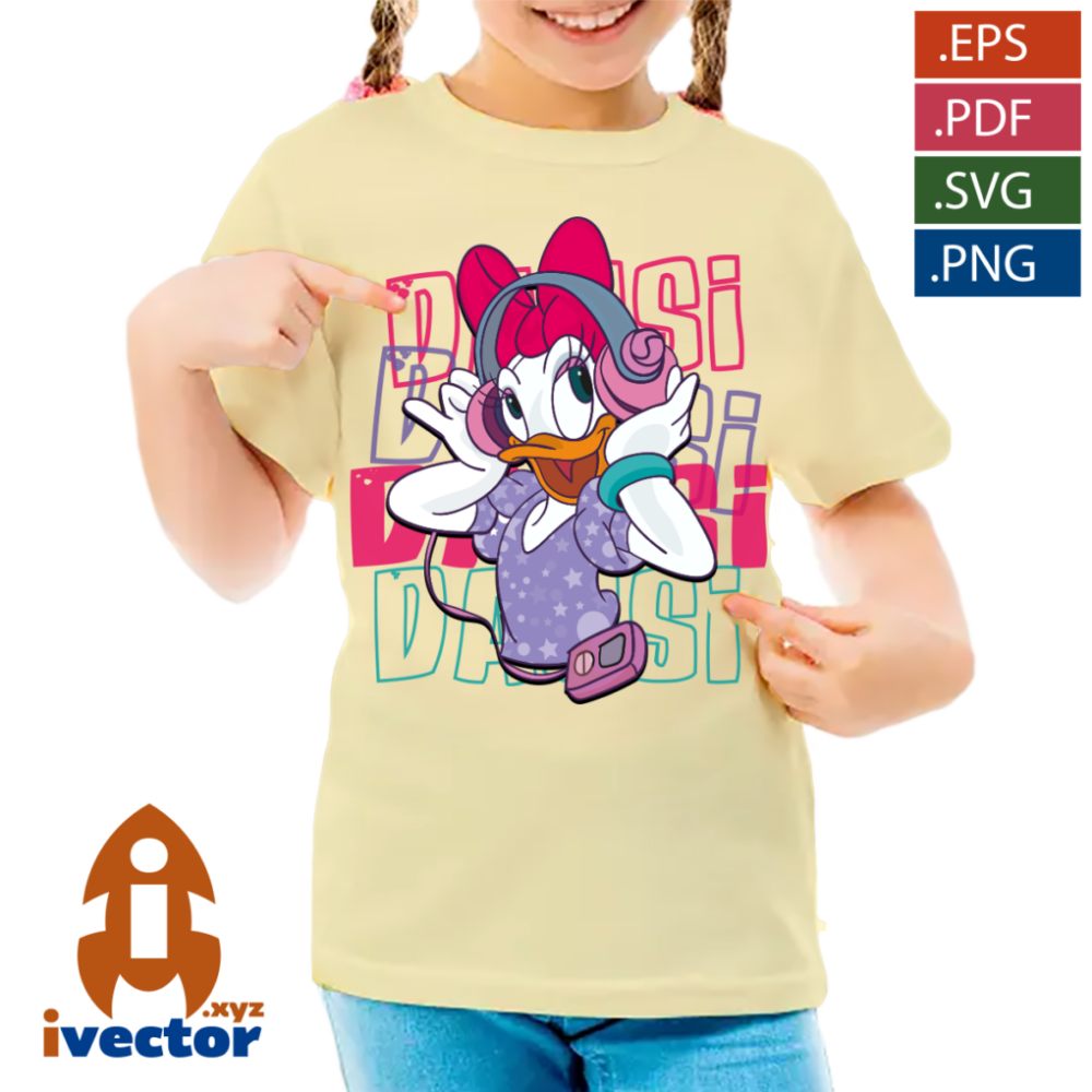 DAYSI-DUCK-VECTOR-RETRO-EDITABLE-p5 DAYSI DUCK VECTOR RETRO EDITABLE