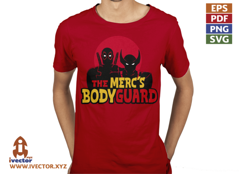 DEADPOOL-MERCS-BODYGUARD-VECTOR-EDITABLE-EPS-PDF-01-P4 DEADPOOL MERCS BODYGUARD VECTOR EDITABLE EPS PDF
