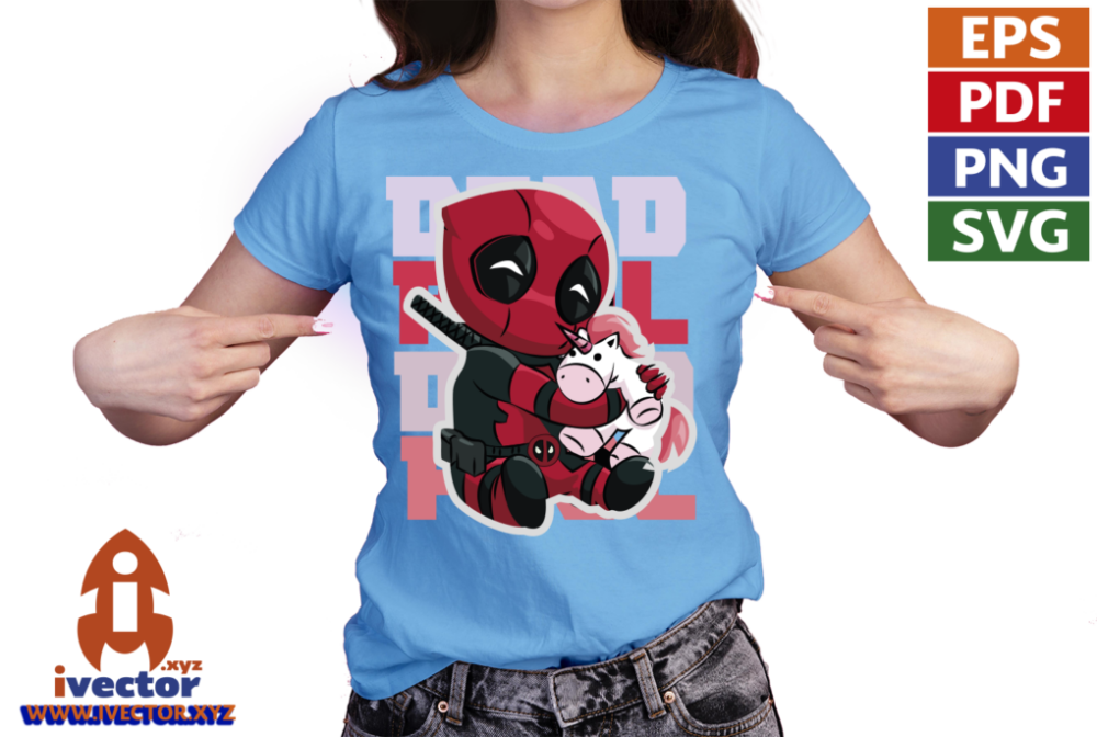 DEADPOOL-UNICORNIO-PINK-VECTOR-EDITABLE-P2 DEADPOOL UNICORNIO PINK VECTOR EDITABLE