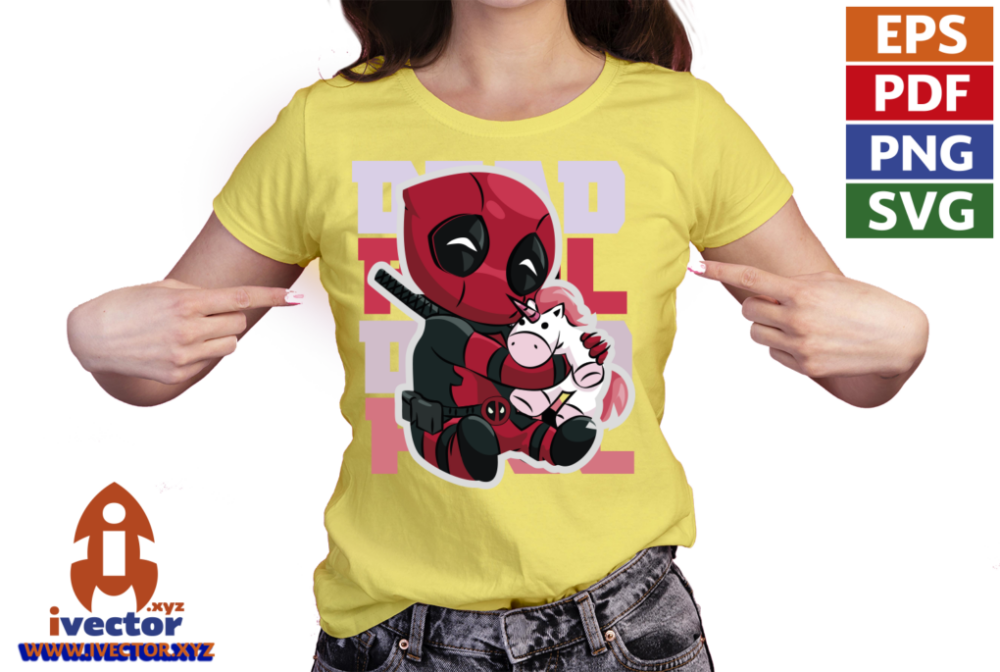 DEADPOOL-UNICORNIO-PINK-VECTOR-EDITABLE-P5 DEADPOOL UNICORNIO PINK VECTOR EDITABLE