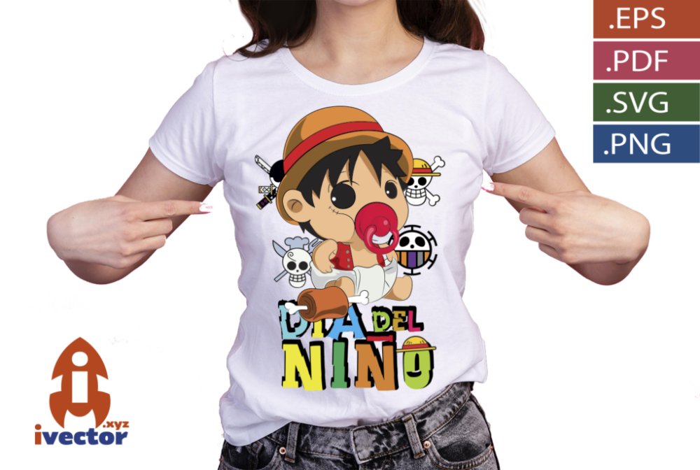 DIA-DEL-NINO-ONE-PIECE-LUFFY-BEBE-VECTOR-EDITABLE_P3 DIA DEL NIÑO ONE PIECE LUFFY BEBÉ VECTOR EDITABLE