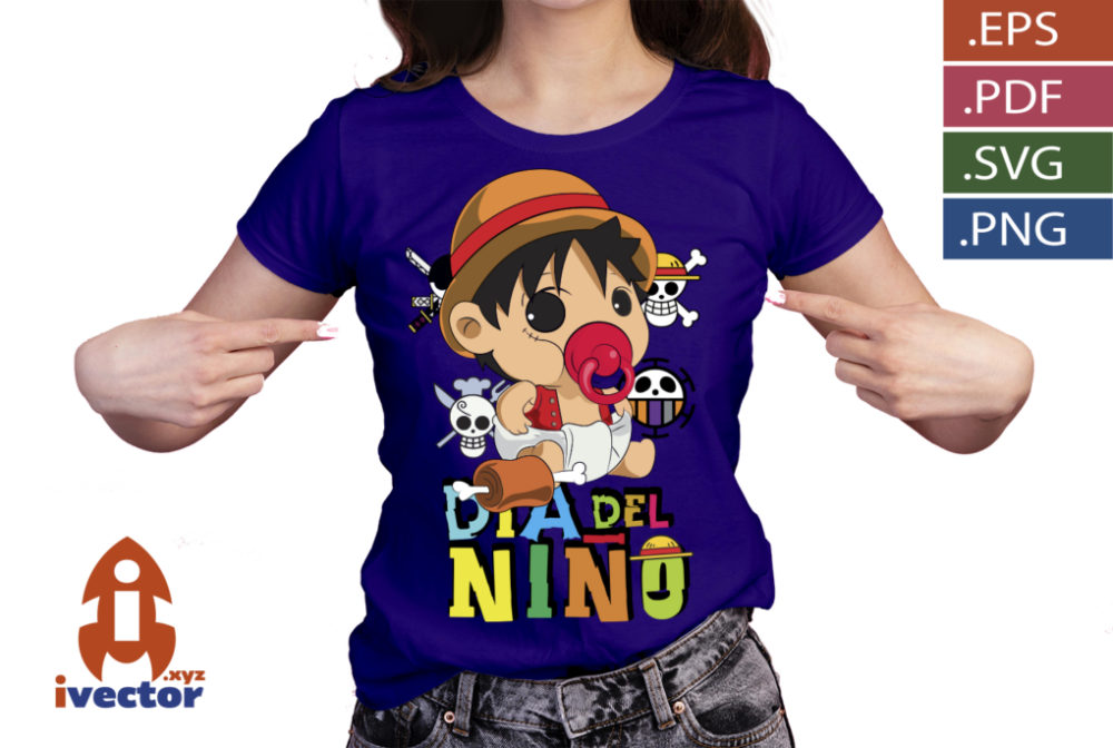 DIA-DEL-NINO-ONE-PIECE-LUFFY-BEBE-VECTOR-EDITABLE_P4 DIA DEL NIÑO ONE PIECE LUFFY BEBÉ VECTOR EDITABLE