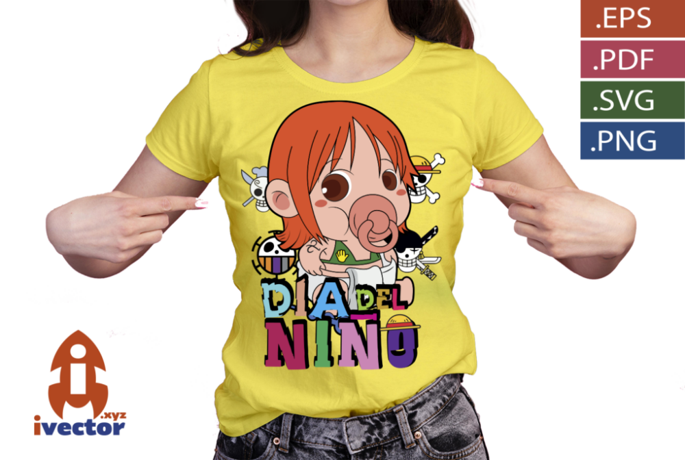 DIA-DEL-NINO-ONE-PIECE-NAMI-BEBE-VECTOR-EDITABLE_P1 DIA DEL NIÑO ONE PIECE NAMI BEBÉ VECTOR EDITABLE
