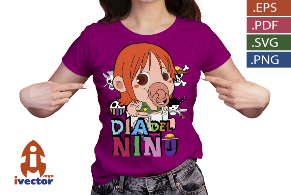 DIA-DEL-NINO-ONE-PIECE-NAMI-BEBE-VECTOR-EDITABLE_P2 DIA DEL NIÑO ONE PIECE NAMI BEBÉ VECTOR EDITABLE