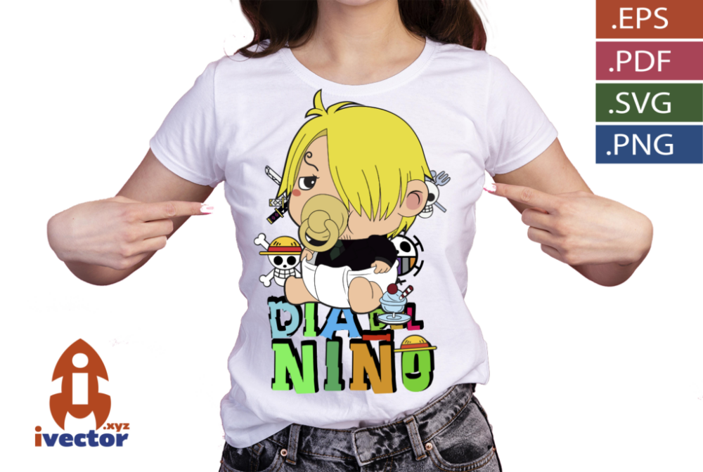 DIA-DEL-NINO-ONE-PIECE-SANJI-BEBE-VECTOR-EDITABLEP1 DIA DEL NIÑO ONE PIECE SANJI BEBÉ VECTOR EDITABLE