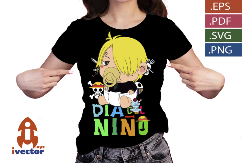 DIA-DEL-NINO-ONE-PIECE-SANJI-BEBE-VECTOR-EDITABLEP3 DIA DEL NIÑO ONE PIECE SANJI BEBÉ VECTOR EDITABLE