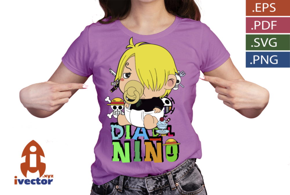 DIA-DEL-NINO-ONE-PIECE-SANJI-BEBE-VECTOR-EDITABLEP5 DIA DEL NIÑO ONE PIECE SANJI BEBÉ VECTOR EDITABLE