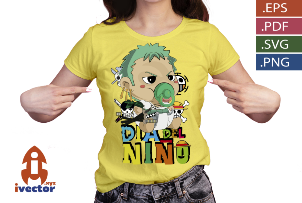 DIA-DEL-NINO-ONE-PIECE-ZORO-BEBE-VECTOR-EDITABLE_P1 DIA DEL NIÑO ONE PIECE ZORO BEBÉ VECTOR EDITABLE