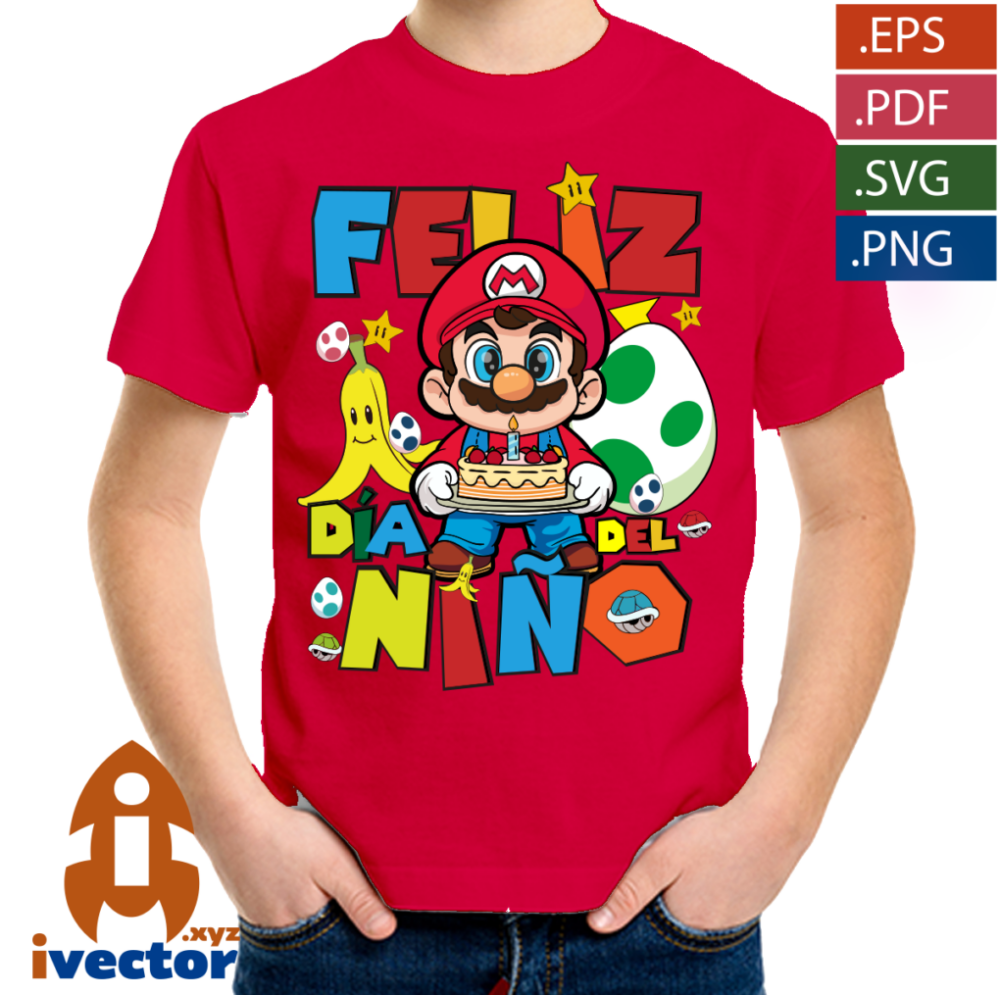 DIA-DEL-NINO-SUPER-MARIO-BROS-PASTEL-EDITABLE_-P2 DÍA DEL NIÑO SUPER MARIO BROS PASTEL EDITABLE