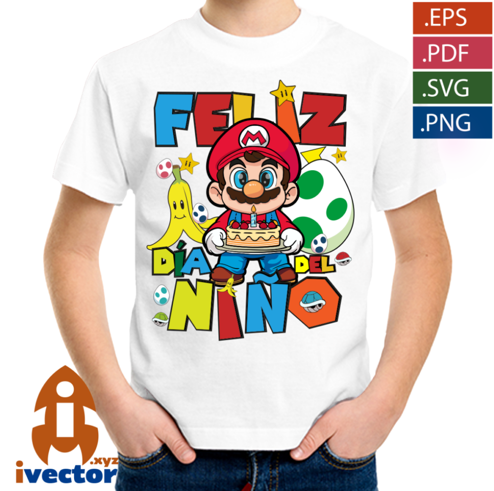 DIA-DEL-NINO-SUPER-MARIO-BROS-PASTEL-EDITABLE_-P3 DÍA DEL NIÑO SUPER MARIO BROS PASTEL EDITABLE
